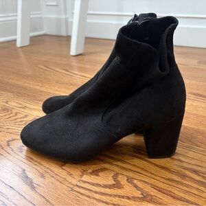 Black Suede Bootie